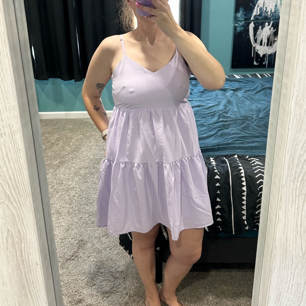 Nova In Sky medium light purple dress